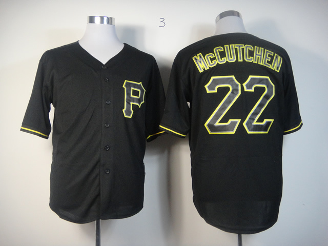 Men Pittsburgh Pirates #22 Mccutchen Black MLB Jerseys->->MLB Jersey